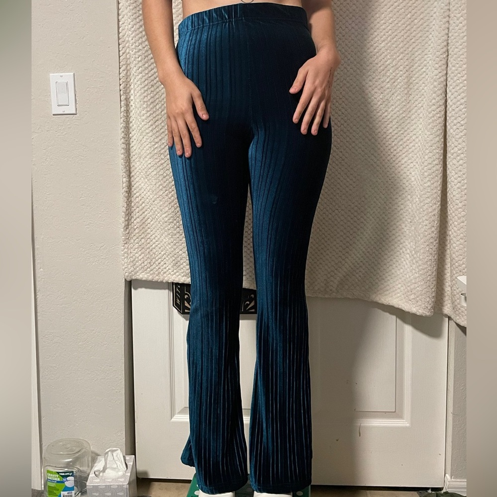 BOTTOM of a two(2)-piece set. Wild Fable size XS. Blue velvet.